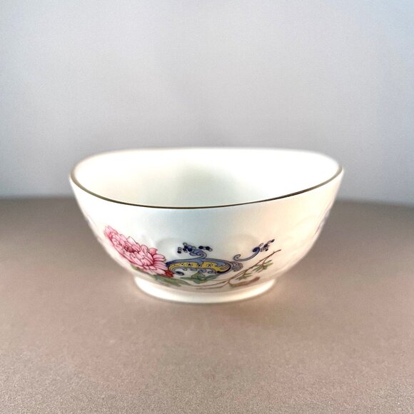 Crown Staffordshire England Chelsea Manor Fine Bone China Candy Dish Oval Bow - Picture 2 of 16